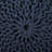 Bordeaux  Knitted Cotton Round Pouf, Navy Blue-540252812