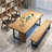 Walnut Rectangular Solid Wood desk-108976796
