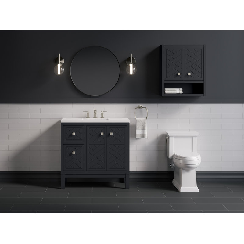 Beauxline 28-In X 24-In Wall Cabinet, Slate Gray