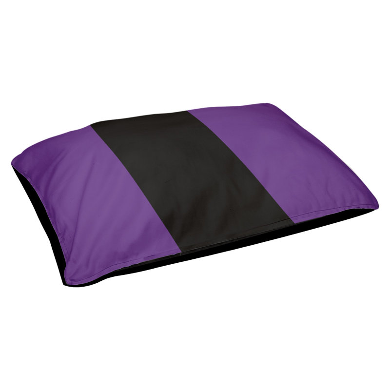 Coussin Designer, Grand (L 40 po x l 50 po), Mauve / noir / mauve