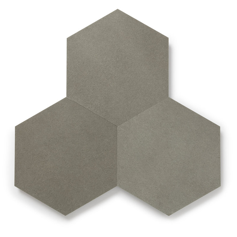 GlueCore Mosaic 28mil x 12" W x 10" L Glue Down Vinyl Tile Flooring, Pewter