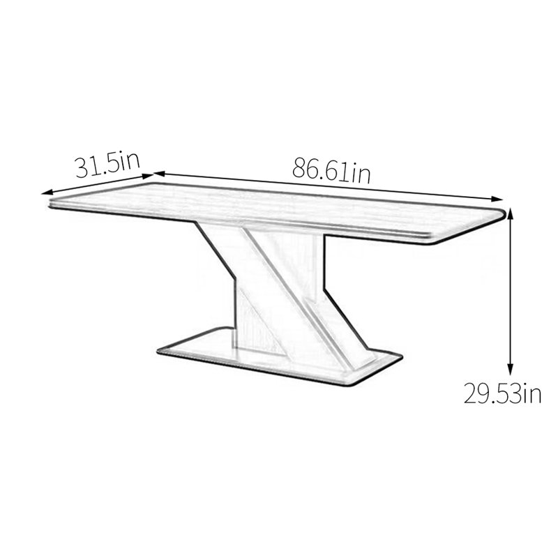 Adelfio, 29.53"H x 86.61"L x 31.5"W