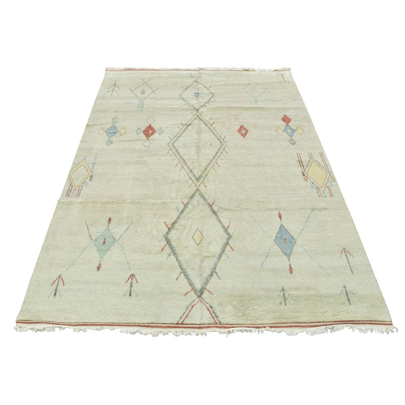 Hand Knotted Wool Moroccan Indoor Rug