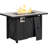 Arreana 43" Propane Gas Fire Pit Table, 50,000 BTU Gas Firepits With Cover For Outside