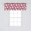 Ambesonne East Valance Pack of 2 Romantic Floral Pattern - Pink Yellow Maroon