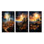 "Christianity Skyline The", 3 pièces sur toile-1119280658-1119280664