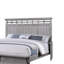Pied de lit tapissier Bix, grain de bois gris clair-115686075