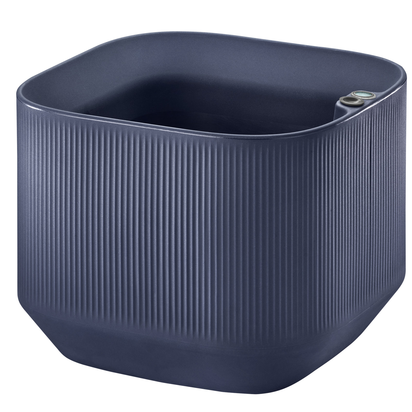 Mod Planter Box, 20" x 20" x 16"H - Low Square Plant Box, Midnight