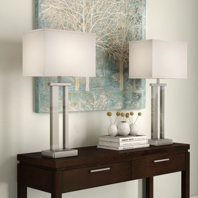 Jacinda Metal Table Lamp, Silver