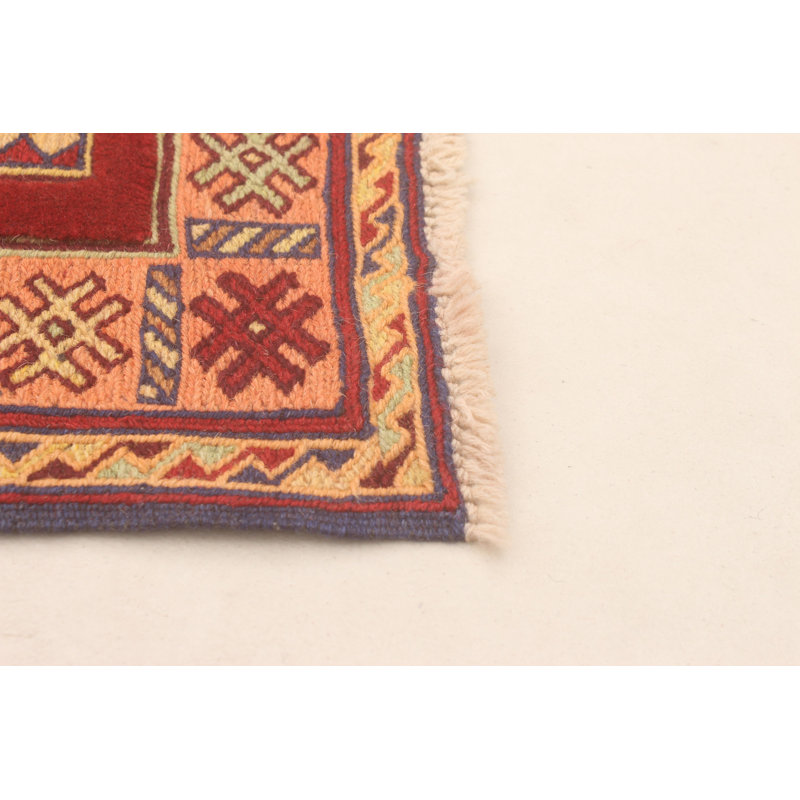 Tapis rouge foncé Tajik 6 pi 7 po x 9 pi 0 po