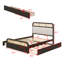 Lit plateforme avec lit gigogne et 2 tiroirs-689185270