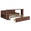 Lit de jour avec bureau amovible, tiroirs de rangement et table d'appoint hydraulique-469426686-469426680