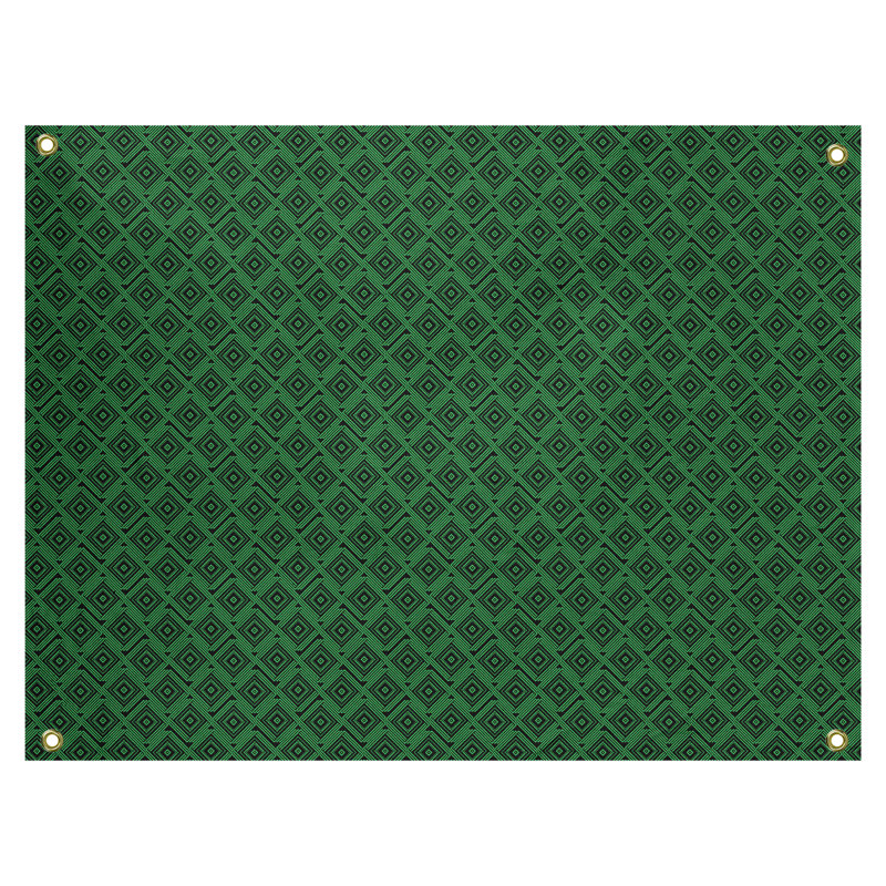 Tapisserie katelyn elizabeth de labyrinthe square Avicia, Intérieur / extérieur, H 60,5 po x l 81,5 po