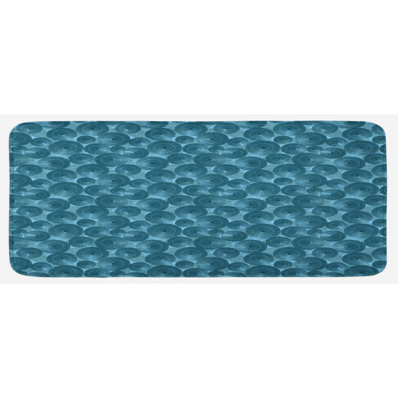 Coastal Polyester Kitchen Mat