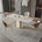 Modern Rectangular Rock Slab Dining Table Sets-102438009