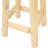 Round Backless Rustic Log Cabin Style Counter-Height Stool, Unfinished