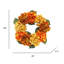 Couronne de fleurs d'hortensia artificielle 20 po-981439081