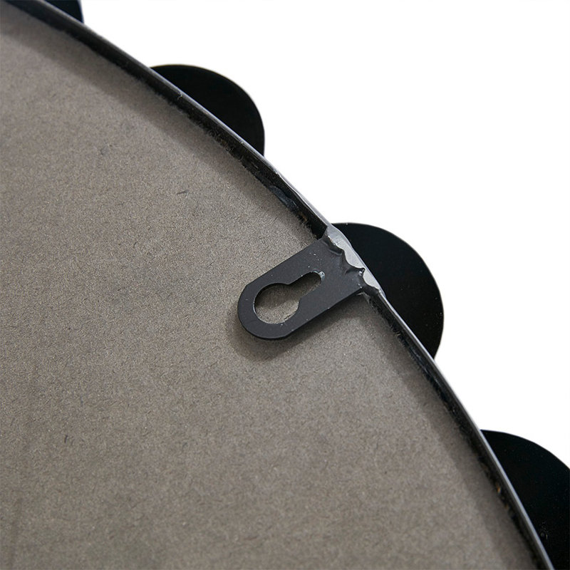 Miroir mural rond 36 po, Noir
