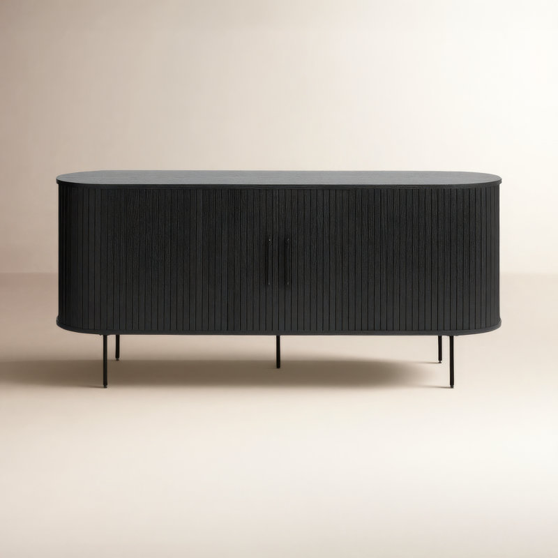 Iris 71'' Sideboard, Black Oak