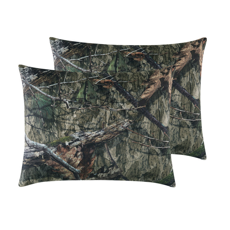 Natural Wild Camouflage Hunting Cabin Lodge 3 pcs King Queen Full
