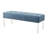 Valley Button Tufted Velvet Upholstered Bench With Acrylic Leg-1675713550