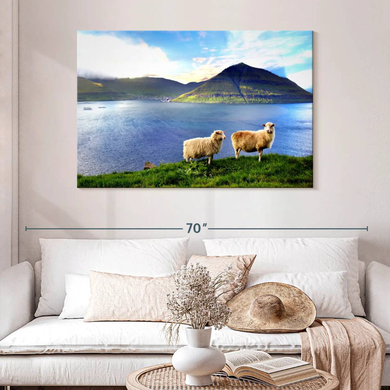 Brampt Faroe Islands Sheep, 32" H x 48" W