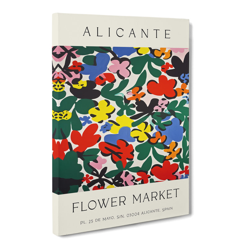 XMKTMKT-39 Alicante Flower Market Exhibition No.3 - Wrapped Canvas Print, 91cm H x 60cm W x 3cm D