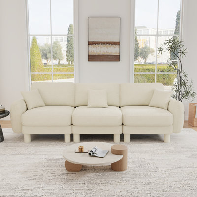 Modern Boucle Upholstered Sofa,3-seater Sofa Couch