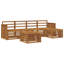 249cm Wide Patio Sectional Set