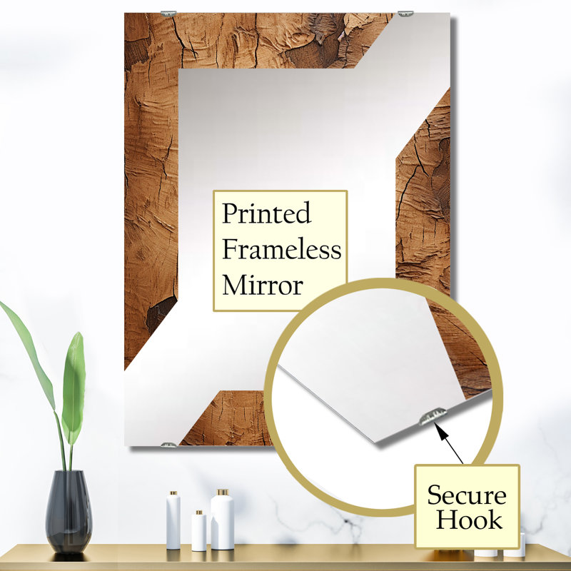 Miroir mural Kaniyha, 40 po x 30 po
