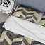 Ensemble de housse de couette beige à motif de chevrons brun Dream I - Modern-109144185
