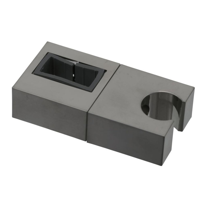 Ensemble de douche en saillie 1 po x H 3 po, Acier inoxydable noir Lumicoat