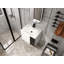 Meuble-lavabo mural en composite avec lavabo pratique en céramique-129469859