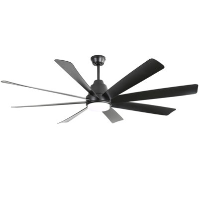 72 Inch Large Ceiling Fans With Lights And Remote Control 6 Wind Speed Dc Motor For Living Room