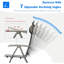 Ensemble de 2 chaises de patio pliantes en tissu textilène