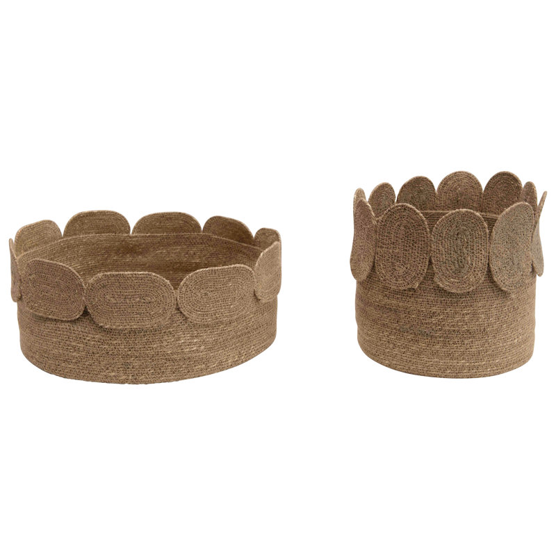Blue Elephant Seagrass Decorative Basket