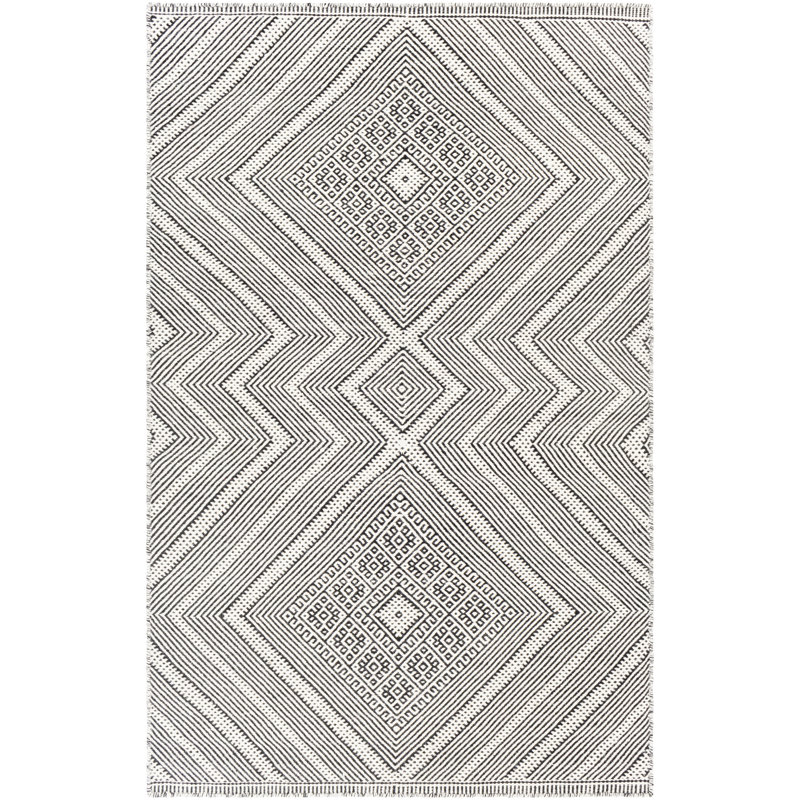 Acsa Wool Geometric Indoor Rug, Runner 2'6" x 8'