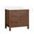 Aged Dark Brown Oak/ Brushed Gold