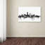 « cleveland ohio b&w », impression sur toile tendue-18233245