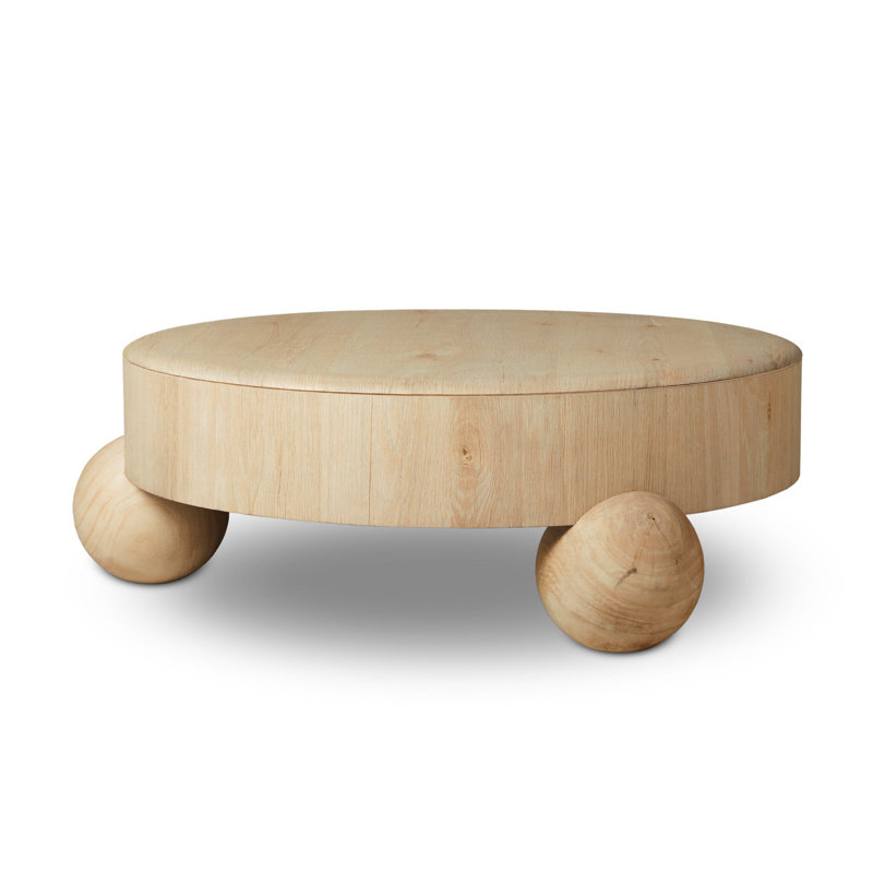Raul Coffee Table 42"-American White Oak Veneer, 42"