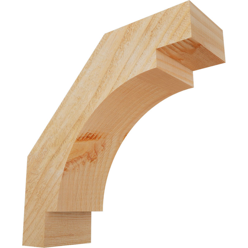 Genouillère Merced, Douglas, Sciage brut, H 12 po x l 4 po x P 12 po