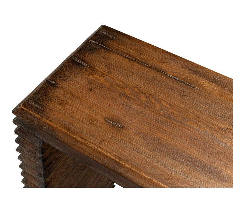 Stacked 63'' W Solid Wood Console Table