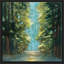Forêt ensoleillée - Peinture-731920122-731920126