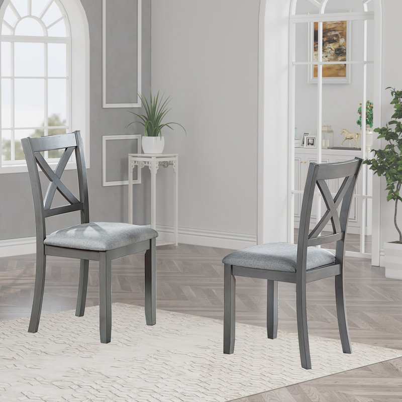 Chaises de salle à manger élégantes et confortables en bois d'hévéa pour la cuisine et le salon