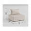 Chaise sans accoudoirs moderne et modulaire