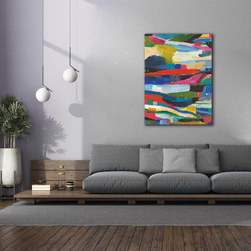 «Nocturn 2» par Cheryl Warrick, art mural sur toile, H 54 po x l 40 po