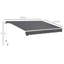 Dakota Fields 395cm W x 250cm D Fabric Cover Retractable Patio Awning-390596692