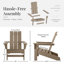 Chaise Adirondack en PEHD toutes saisons Ratcliff-644801836