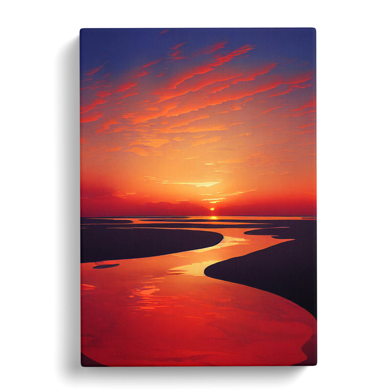 Splendid Sunset - Wrapped Canvas, 50cm H x 35cm W x 3cm D
