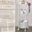 Chariot de maquillage à 3 niveaux avec support pour sèche-cheveux - Organisateur de cosmétiques de qualité salon, chariot de rangement pour salle de bain mobile, produits de maquillage essentiels-2102908570